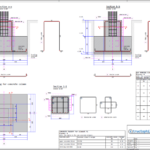 Isolated footing for concrete column