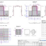 Isolated footing for steel column